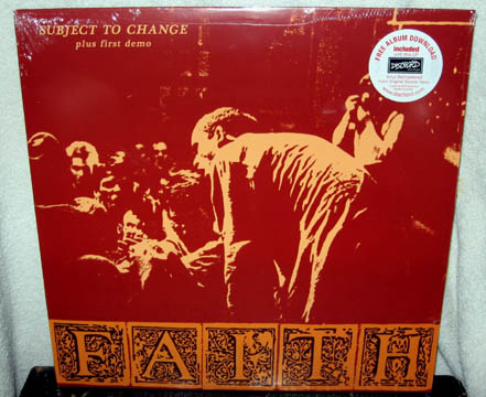 FAITH "Subject To Change" LP (Dischord)